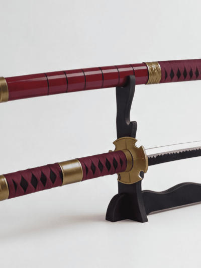 Legendary Sandai Kitetsu Cursed Blade Replica Katana – Premium Roronoa Zoro Wooden Display Sword