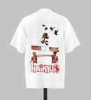 Hinata & Kageyama Fly High Fist Bump | Haikyu!! | Oversized T-Shirt