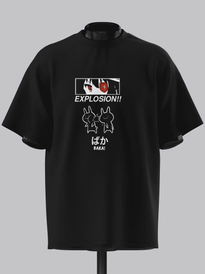 Megumin Crimson Eyepatch Explosion | KonoSuba | Oversized T-Shirt