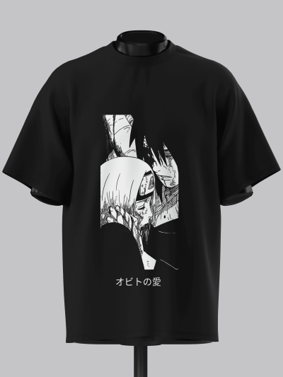 Obito & Rin Eternal Devotion | Naruto | Oversized T-Shirt