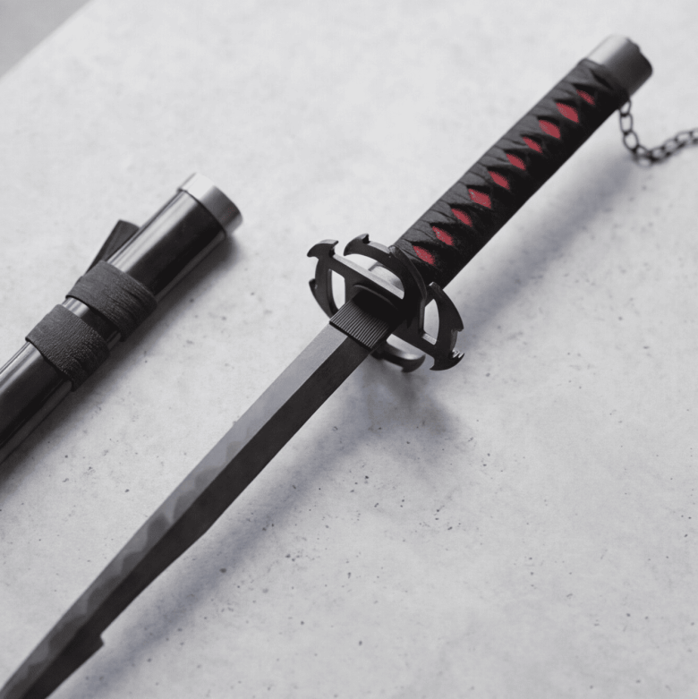 Legendary Tensa Zangetsu Bankai Unleashed Replica Katana – Premium Ichigo Kurosaki Wooden Display Sword